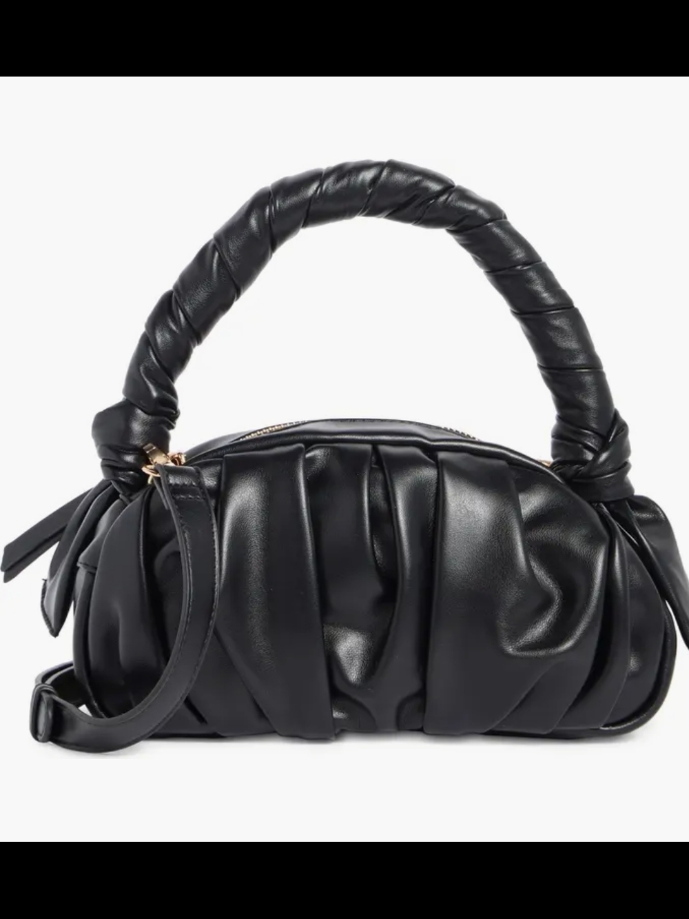 Urban Expressions NWT Black Padded Handle Shoulder Crossbody Bag with Dustbsg